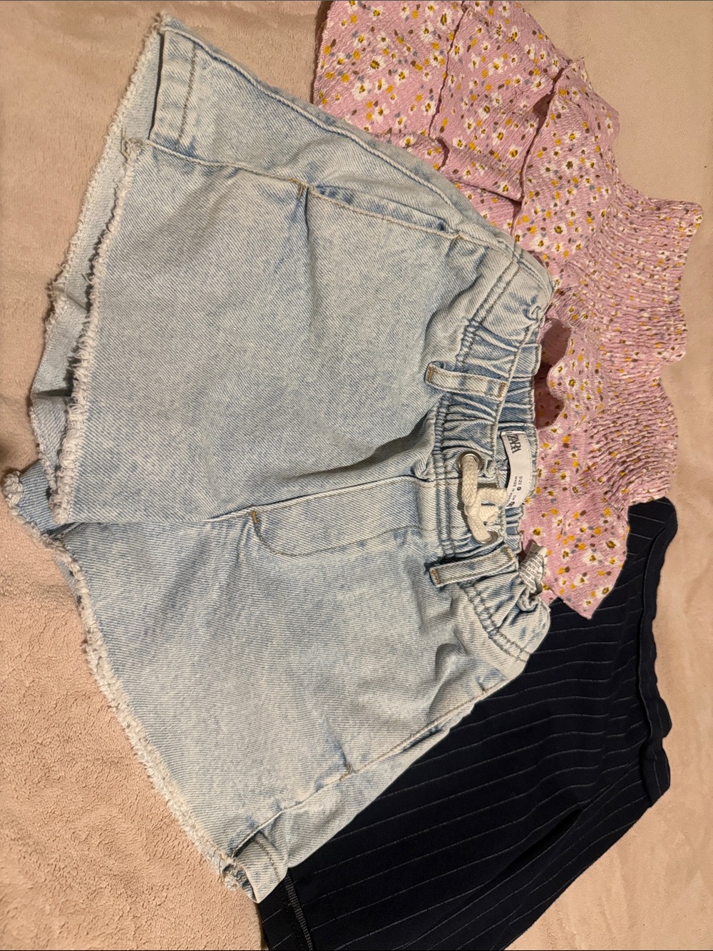 Zara girls skirt and shorts set of three Size 9